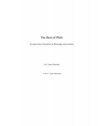 What are another words for amazingness? The Best Of Phlit Philosophy And Literature