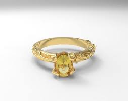 18k Yellow Gold Designer Citrine Wedding Ring Jewellery From Jaipur Wedding Rings Citrine Wedding Ring Titanium Wedding Rings