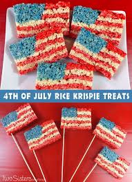 4th Of July Rice Krispie Treats Recipe 4th Of July Desserts Fourth Of July Food 4th Of July