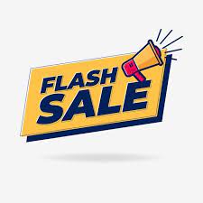 Flash Sale Banner With Loudspeaker Or Megaphone Template Design Vector And Png Sale Banner Promotional Design Sale Logo