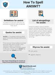 How To Spell Anoint And How To Misspell It Too Spellcheck Net