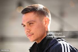 Tim Tszyu and Dwight Ritchie pose during a press conference at... News  Photo