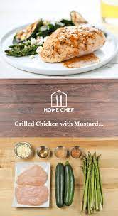 Grilled Chicken With Mustard Vinaigrette With Asparagus And Zucchini Recipe Hello Fresh Recipes Cooking Recipes Main Dish Recipes