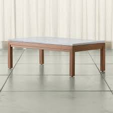 Buy marble coffee tables and get the best deals at the lowest prices on ebay! Parsons White Marble Top Elm Base 48x28 Small Rectangular Coffee Table Crate And Barrel Uae