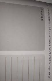 See full list on gurupendidikan.co.id 2 Gambarkan Dan Jelaskan Proses Panel Listrik Tenaga Surya Jawabya Kalo Ngasal Reportsama Brainly Co Id