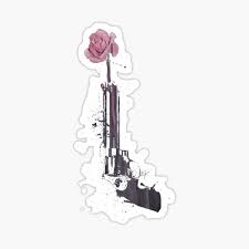 Don't be tempted to sketch the flowers, just scribble away and watch them bloom. Revolver Stickers Redbubble