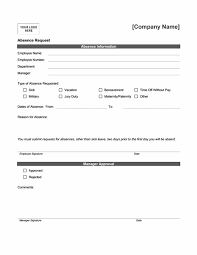 Absence Request Form Templates Employment Form Office Templates Templates