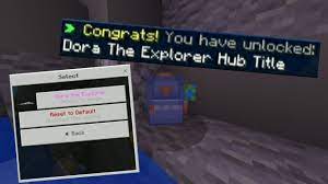 Many of these will be obtainable, either for free or through the marketplace, in the future. How To Unlock Dora The Explorer Hub Title In The Newest Lobby On The Hive 2020 Asmr Youtube