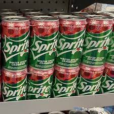 Limited Edition Sprite Winter Spiced Cranberry Food Reviews Sprite Cranberry