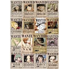Sebuah nilai buronan adalah hadiah yang dikeluarkan pemerintah yang mata uang yang digunakan dalam poster buronan one piece adalah beri. Bounty Poster Wanted One Piece Laminasi Custom Satuan Min 8 Pcs Shopee Indonesia