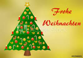 Die überlegungen laufen etwa wie folgt ab: Bunt Geschmuckter Weihnachtsbaum Auf Einem Hintergrund Mit Goldenem Farbverlauf Mit Frohe Weihnachten Schriftzug Auf Der Rechten Seite Und Einem Grossen Textfreiraum Darunter Im Querformat Stock Illustration Adobe Stock