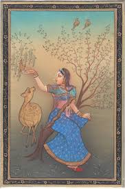 Rajasthan Miniature Ragini Ragamala Art Indian Handmade Folk Ethnic Pa – ArtnIndia