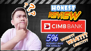 15 000 php minimum loan amount: Cimb Bank Honest Review Earn Interest Per Month Youtube