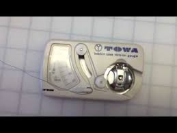 how to set your longarm bobbin using a towa tension gauge