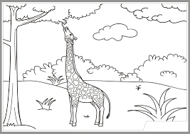 Gambar mewarnai jerapah gambar mewarnai lucu. Mewarnai Gambar Jerapah Anak Tk