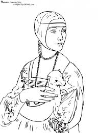 Or you can also color online on our site with the interactive coloring machine. Mona Lisa Coloring Page Coloring Home