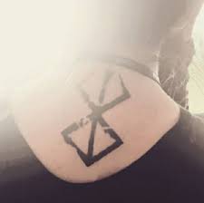 When I Get My Brand Tattoo I Ll Be Getting Mine In The Same Spot Where Guts Is Branded Berserk Tattoos Tattoo Designs Triangle Tattoo