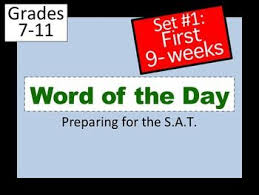 S A T Word Of The Day Ppt And Task Cards Set 1 Words Vocabulary Words Word Of The Day