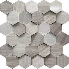 Voir plus d'idées sur le thème décoration salle de bain, idée salle de bain, idées salle de bain. Mosaique Et Galets Pour Carrelage De Salle De Bains Au Meilleur Prix Leroy Merlin Hexagones Decor Noir Et Blanc Decorations Murales Maison