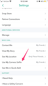Now go to settings, and scroll down right to the bottom. How To Change Cameo Selfie In Snapchat