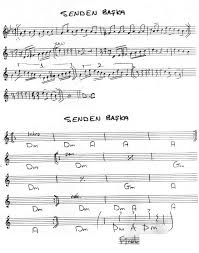 gozlerinin icine baska hayal girmesin nota