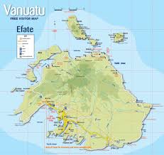 Vanuatu Tourist Map Efate Vanuatu Mappery Efate Tourist Map Vanuatu