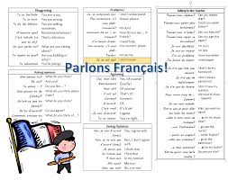 Hey Mademoiselle French Reference Placemat Teaching French French Speaking Activities French Lessons