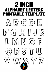 Free printable 2 inch alphabet letter stencils. 10 Best 2 Inch Alphabet Letters Printable Template Printablee Com