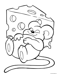 Colored page cheese colored by ujj of the category food dairy products & desserts. Crayola Mouse Love Cheese Coloring Pages Printable