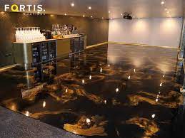 These colors are a great combo! Metallic Epoxy Resin Nightclub Floor Walls Metallic Epoxy Resin Floor Norfolk Suffolk And Cambridge Fortis Coatings