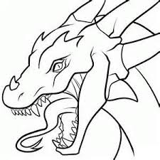 Fire Breathing Dragon Tracing Easy Dragon Drawings Realistic Dragon Easy Drawings