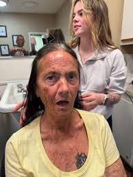 Today we done a Senior Make-Over. Janice Parris was the chosen one & she  felt absolutely great about it. Thank you Heather Zelenock (make- up) for  your participation.