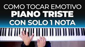 Musica triste piano.mp3 fue subido como audio y video en la nube de la plataforma youtube, hace 2 años, su tamaño promedio en megabytes del archivo es de 7.45 mb, actualmente cuenta con un historial de descargas de 15455.2215 que va en aumento y superando a las demás canciones nuevas 2020. Como Tocar Emotivo Piano Triste Con Solo 1 Nota Clase De Piano Facil Youtube
