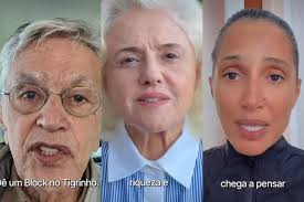 Caetano Veloso, Marieta Severo e mais artistas condenam jogo do Tigrinho
