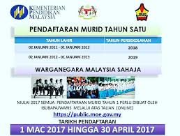 Permohonan Prasekolah 2018 Demi Rakyat Johor Facebook