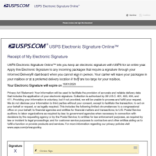 The result is a real person at the other end of the line! Usps Electronic Signature Online