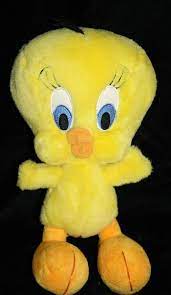 Tweety Bird Plush Looney Tunes 11 Soft Toy Warner Bros 1999 Poseable Arms Legs Soft Toy Manhattan Toy Toys