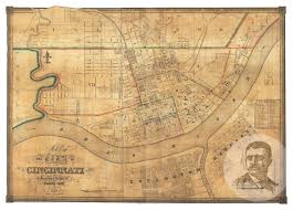 State of ohio and the county seat of hamilton county. Old Map Of Cincinnati Ohio 1838 Vintage Map Art Print Contemporary Prints And Posters By Ted S Vintage Art Houzz