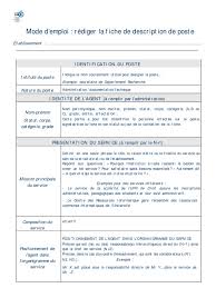 Maybe you would like to learn more about one of these? Mode Emploi Fiche De Poste Ressources Humaines Savoir Faire