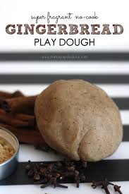 Cooking with and for kids can be an adventure. Super Fragrant No Cook Gingerbread Play Dough Mama Papa Bubba