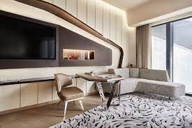Guestroom Carpet With Swirls In Shades Of Grey At City Of Dreams Morpheus Hotel In Macau Sar China Room Living Room Carpet Hotels Room