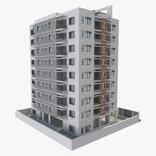 Free Building Apartment 3d Model Turbosquid 1315556 In 2020 3d Model Apartment Architecture Model