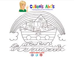39+ noah and the ark coloring pages for printing and coloring. Noah S Ark With Rainbow Coloring Page Novocom Top