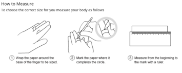 Simply wrap the tape measure around the finger you want the ring for and match it up with the ring size measurement chart i have provided below. Ring Size Guide Finefrills