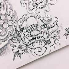 daruma tattoo by fahtattooartist ช างฟ า ร านส กลายสกลนคร jovitatttoosakonnakhon ศ ลปะญ ป น รอยส กร ปแมว ลวดลายขาวดำ
