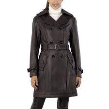 The Perfect Christmas Gift For Her Ladies Leather Trench Coat Series For Women Made Up Of 100 Real Soft Lambsk Leather Coat Womens Leather Jackets Women Coat