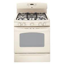 36 inch freestanding gas range with 5 open burners, 3.9 cu. Ge 30 Inch 5 Burner Freestanding Gas Range Color Bisque In The Single Oven Gas Ranges Department At Lowes Com