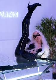 Alice Delish tantalizing outfit - tempting latex ensemble with a playful mask