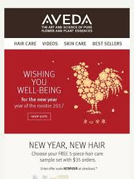 Happy Lunar New Year Celebrate With A Free 5 Piece Hair Care Set Email Marketing Design Inspiration Happy Lunar New Year Email Marketing Design