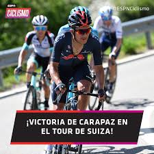 El ciclista carchense richard carapaz ratificó, este domingo 13 de junio, su buen momento al ganar el tour de suiza. Espn Ciclismo On Twitter Espnciclismo Richard Carapaz Se Quedo Con La Etapa 5 Del Tour De Suiza El Ecuatoriano Aguanto Y Le Gano A Jakob Fuglsang La Jornada Ahora Es El Nuevo